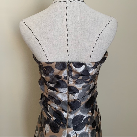 NWT Ports 1961 Strapless Corset Circle Print Dress - Picture 5 of 13